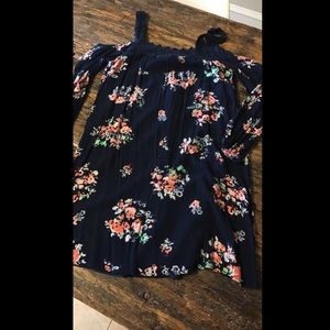 Off the shoulder floral dress